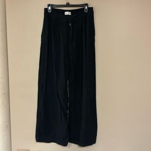Abercrombie and Fitch wide leg trouser, black, size M